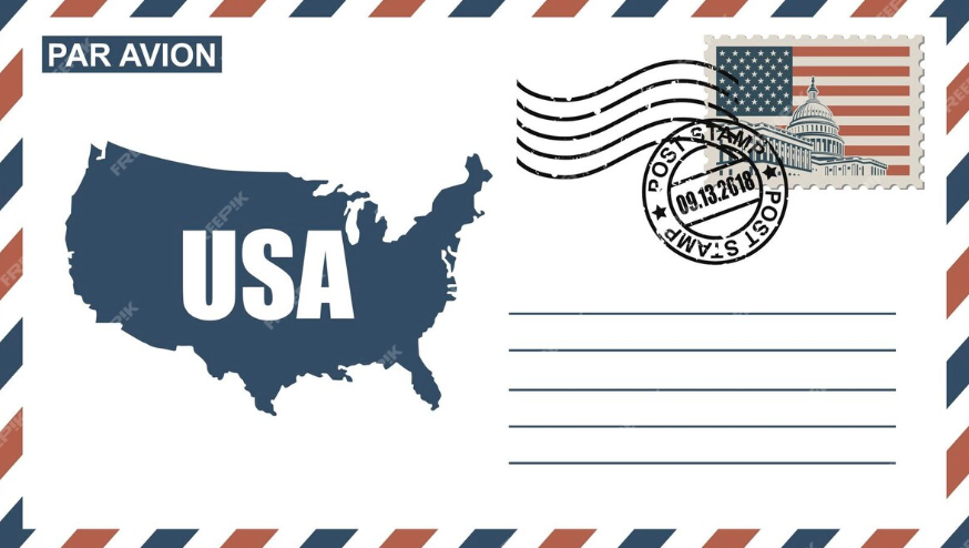 American postal envelope